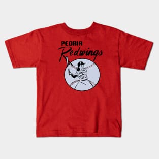 Peoria Redwings (black variant) Kids T-Shirt